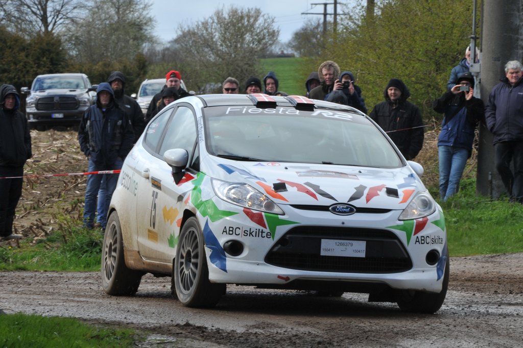 Holstebro-parret Jens Christian Pilgaard og Carsten Bjerregaard har mulighed for at tage to titler ved Int. Rally Denmark
(Foto: Morten Alstrup)